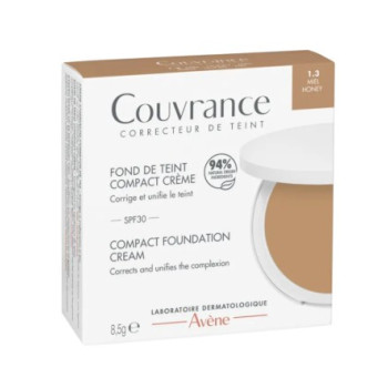 AVENE COUVRANCE BASE COMPACTA COLOR MIEL SPF30 8,5 G
