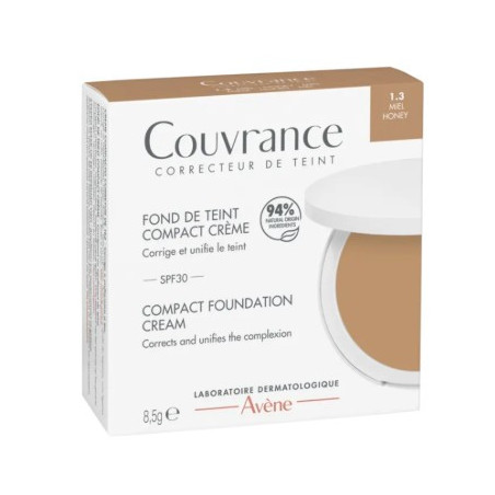 AVENE COUVRANCE BASE COMPACTA COLOR MIEL SPF30 8,5 G