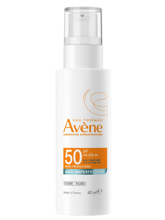 Avène Fluido Anti-Imperfecciones SPF 50+ 40ml | Protector Solar Facial