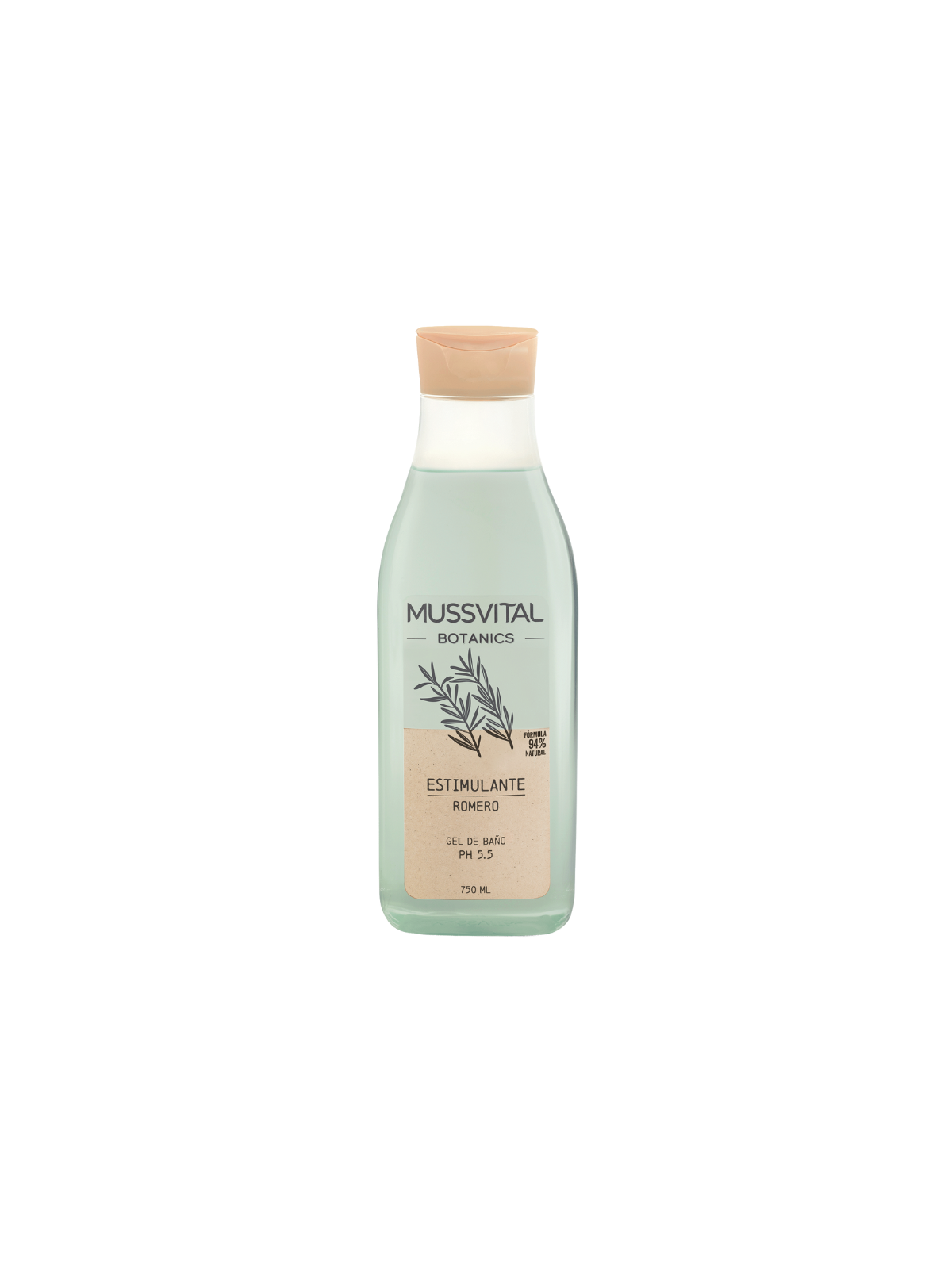 MUSSVITAL BOTANICS GEL DE BAÑO ROMERO ESTIMULANTE 750 ML