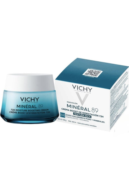 VICHY MINERAL 89 CREMA BOOST DE HIDRATACIÓN RICA 50 ML