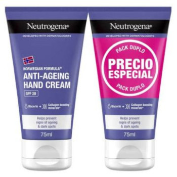 NEUTROGENA CREMA DE MANOS ANTIEDAD SPF20 DUPLO 2x75 ML