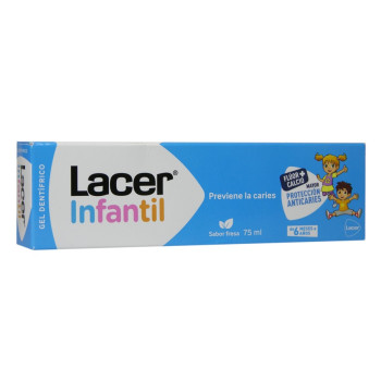 LACER INFANTIL GEL DENTIFRICO FRESA 75 ML