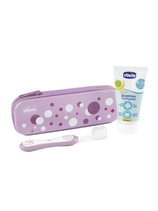 CHICCO SET DENTAL PRIMEROS DIENTES ROSA