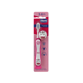 CHICCO CEPILLO DENTAL 3-6 AÑOS ROSA 1 U