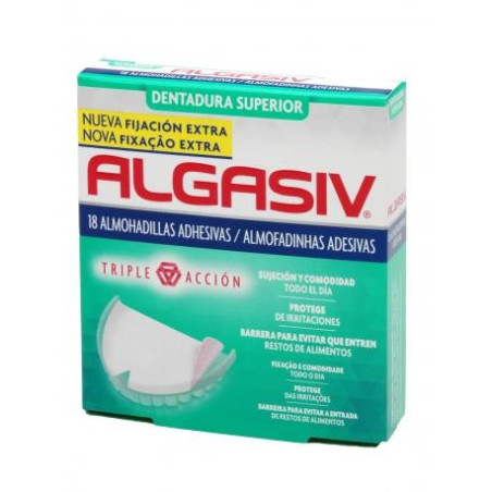 Algasiv Almohadillas Adhesivas Prótesis Superior 18 Uds | Mayor sujeci