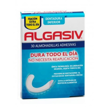 Algasiv Almohadillas Adhesivas Prótesis Inferior 30 u | Comodidad y aj