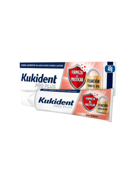 Kukident Pro Doble Acción Crema Adhesiva para Dentadura Postiza Neutro