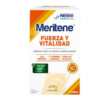 MERITENE BATIDO SABOR VAINILLA 15 SOBRES x 30 G