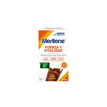 MERITENE BATIDO SABOR CHOCOLATE 15 SOBRES x 30 G