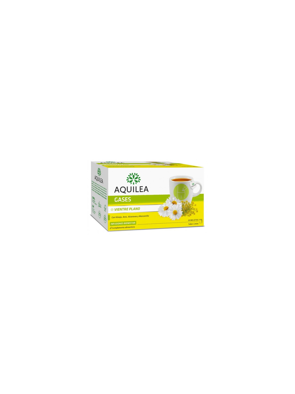 AQUILEA GASES 20 FILTROS SABOR LIMON