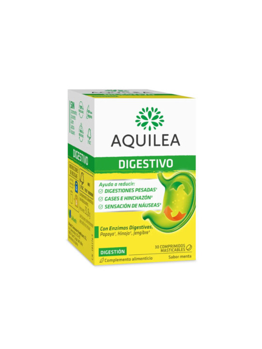 AQUILEA DIGESTIVO 30 COMPRIMIDOS MASTICABLES SABOR MENTA