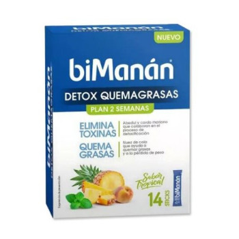 BIMANAN DETOX QUEMAGRASAS SABOR TROPICAL 14 STICKS