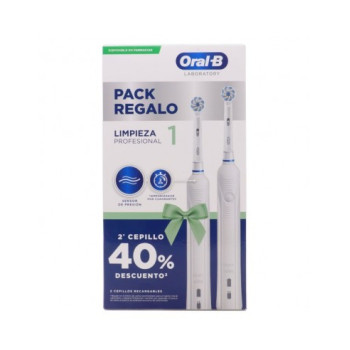 ORAL-B CEPILLO ELECTRICO RECARGABLE PACK REGALO