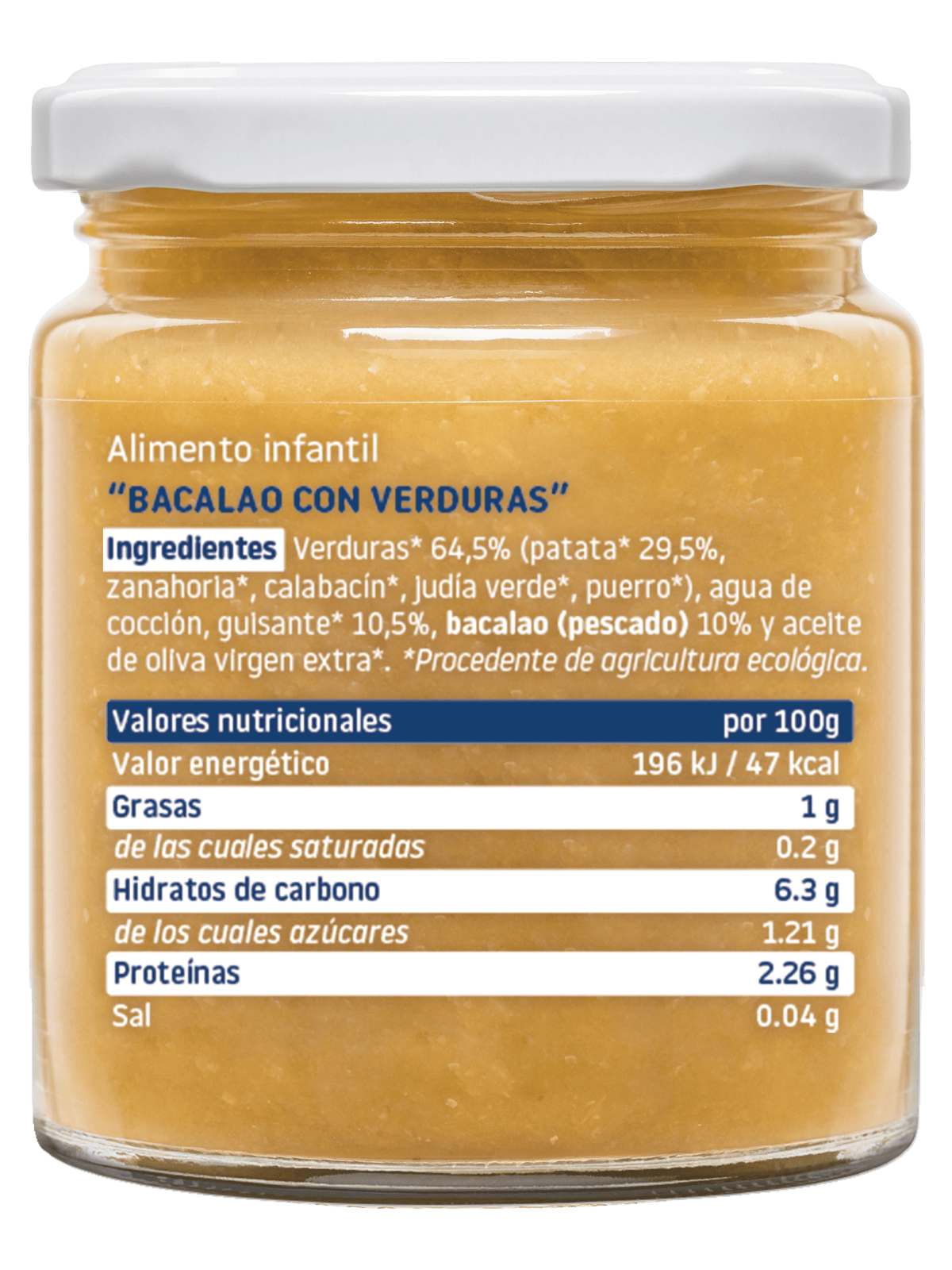 Smileat ecológico bacalao con patatas y verduras 230 g – potito bebé