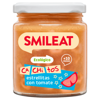 Smileat ecológico cachitos con tomate 230 g – snack bebé