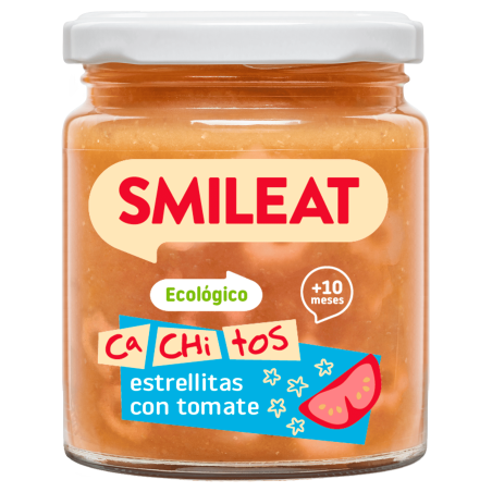 Smileat ecológico cachitos con tomate 230 g – snack bebé