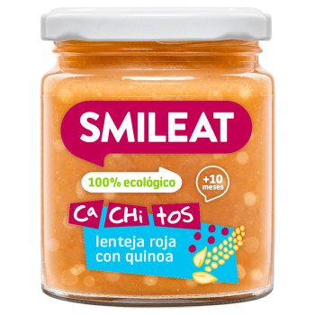 Smileat ecológico cachitos lenteja roja con quinoa 230 g
