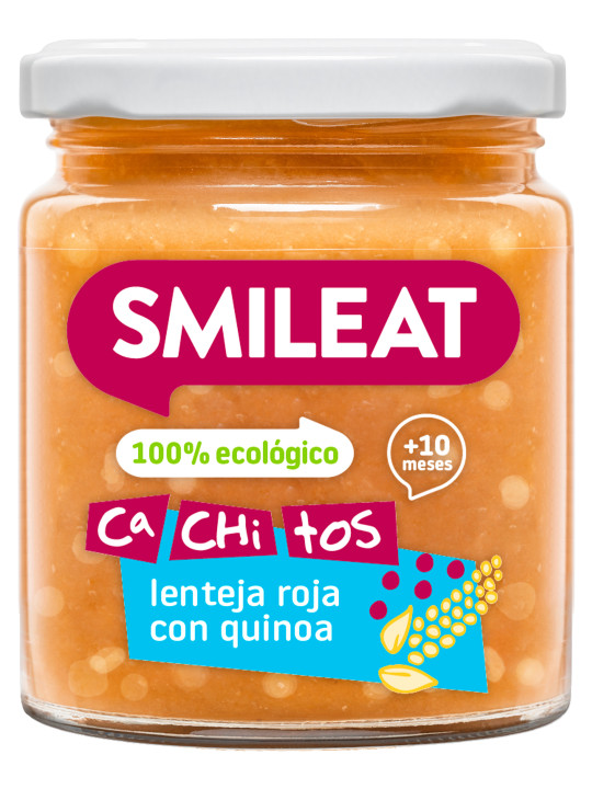 Smileat ecológico cachitos lenteja roja con quinoa 230 g