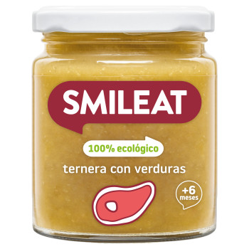 Smileat ecológico ternera con verduras 230 g – potito bebé