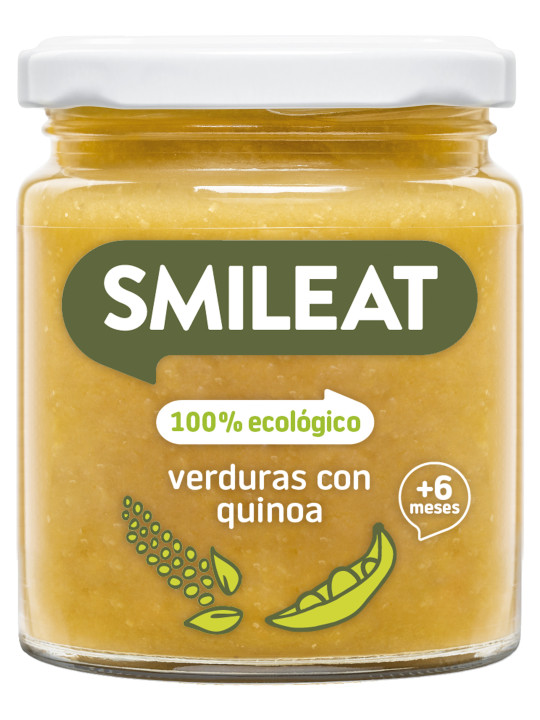 Smileat ecológico verduras con quinoa 230 g – potito bebé