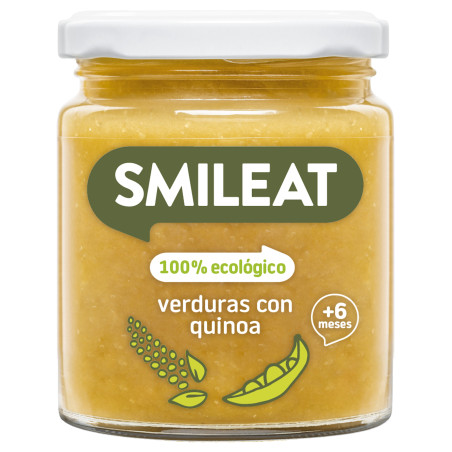 Smileat ecológico verduras con quinoa 230 g – potito bebé
