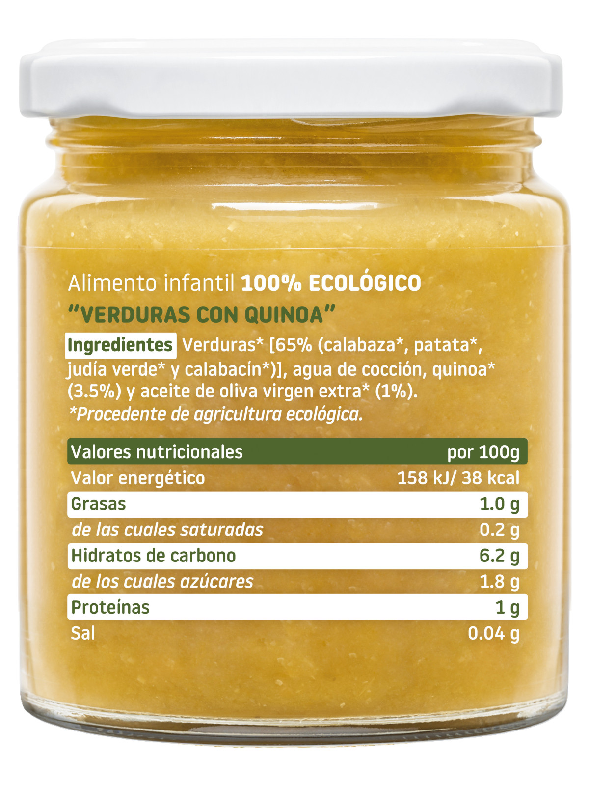 Smileat ecológico verduras con quinoa 230 g – potito bebé