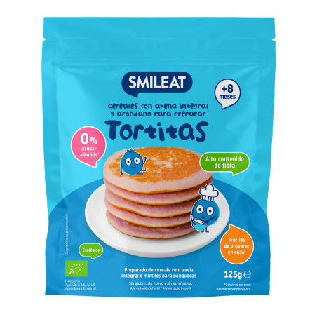 SMILEAT ECO MIX TORTITAS AVENA INTEGRAL Y ARANDANO 125 G