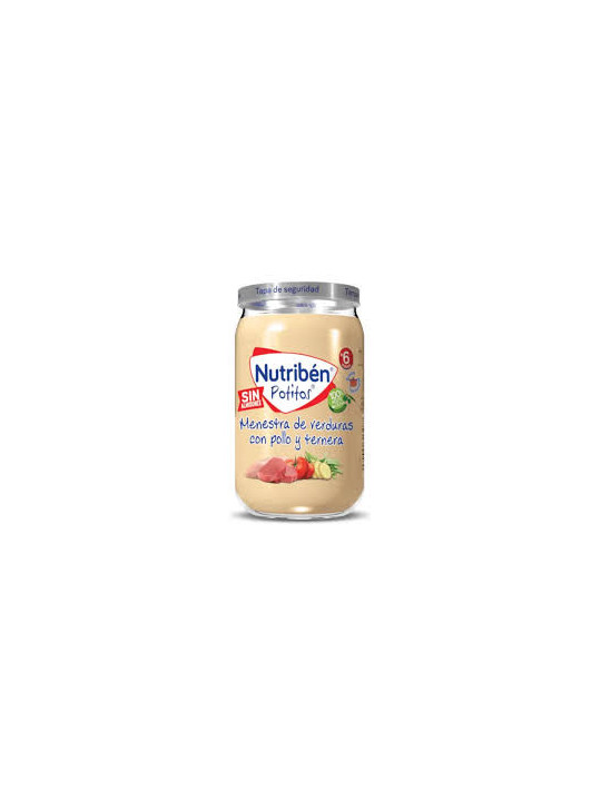Nutribén potito menestra verduras con pollo y ternera 235 g