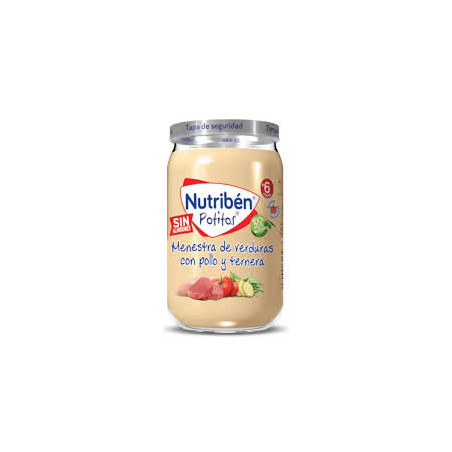 Nutribén potito menestra verduras con pollo y ternera 235 g