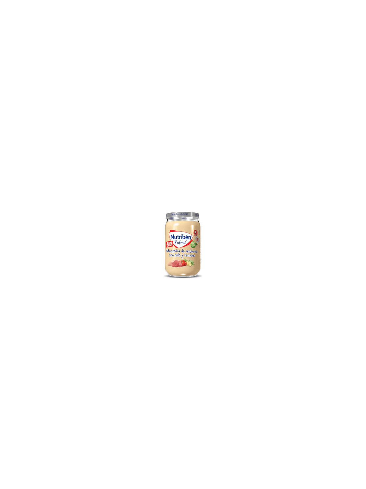 Nutribén potito menestra verduras con pollo y ternera 235 g