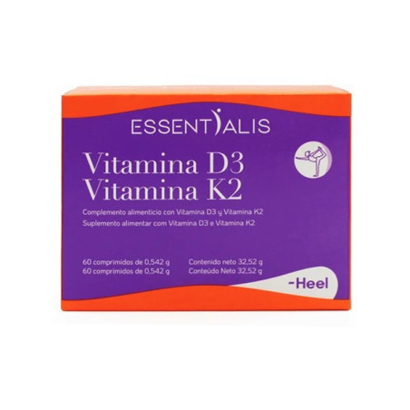 ESSENTIALIS VITAMINA D3 VITAMINA K2 60 COMPRIMIDOS