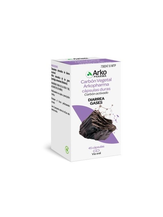 ARKOPHARMA CARBON VEGETAL 45 CAPSULAS