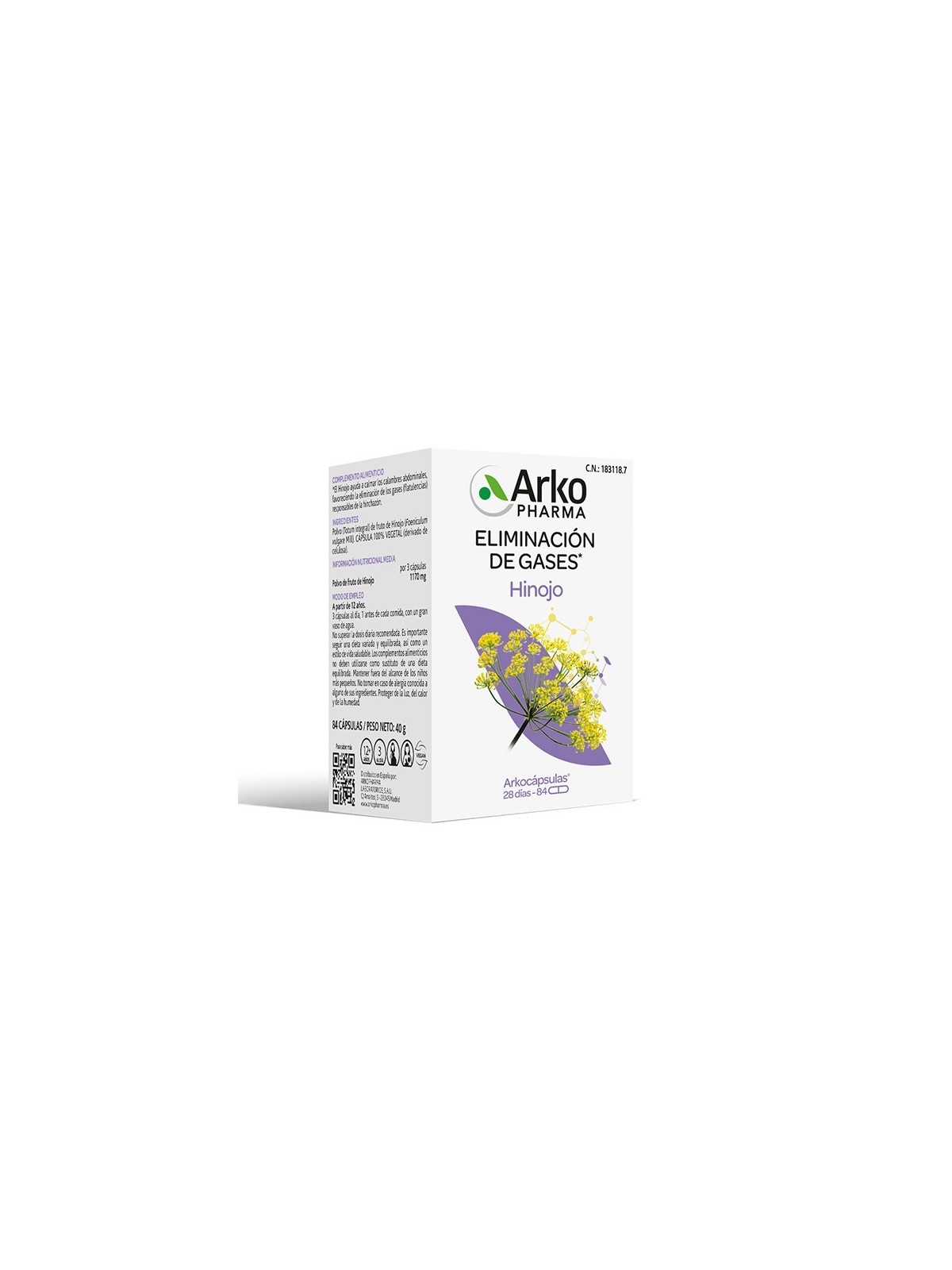 ARKOPHARMA HINOJO 84 CAPSULAS