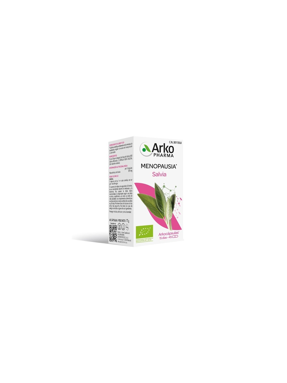 ARKOPHARMA SALVIA 45 CAPSULAS