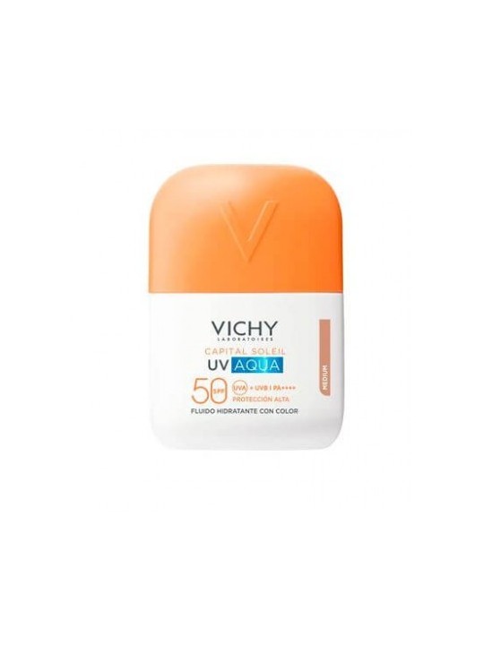 VICHY CAPITAL SOLEIL UV AQUA FLUIDO HIDRATANTE SPF 50 COLOR MEDIO 50 ML