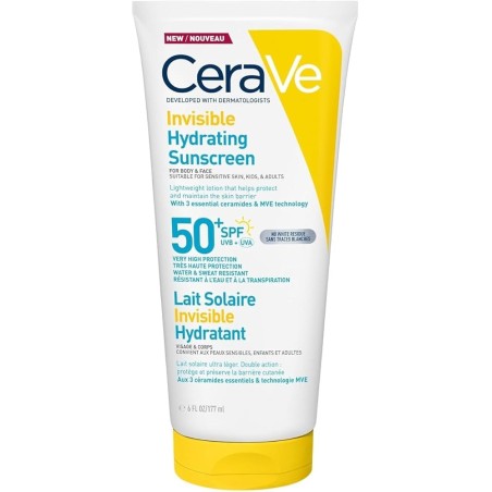 CERAVE LOCION PROTECTORA INVISIBLE HIDRATANTE SPF 50+ 177 ML
