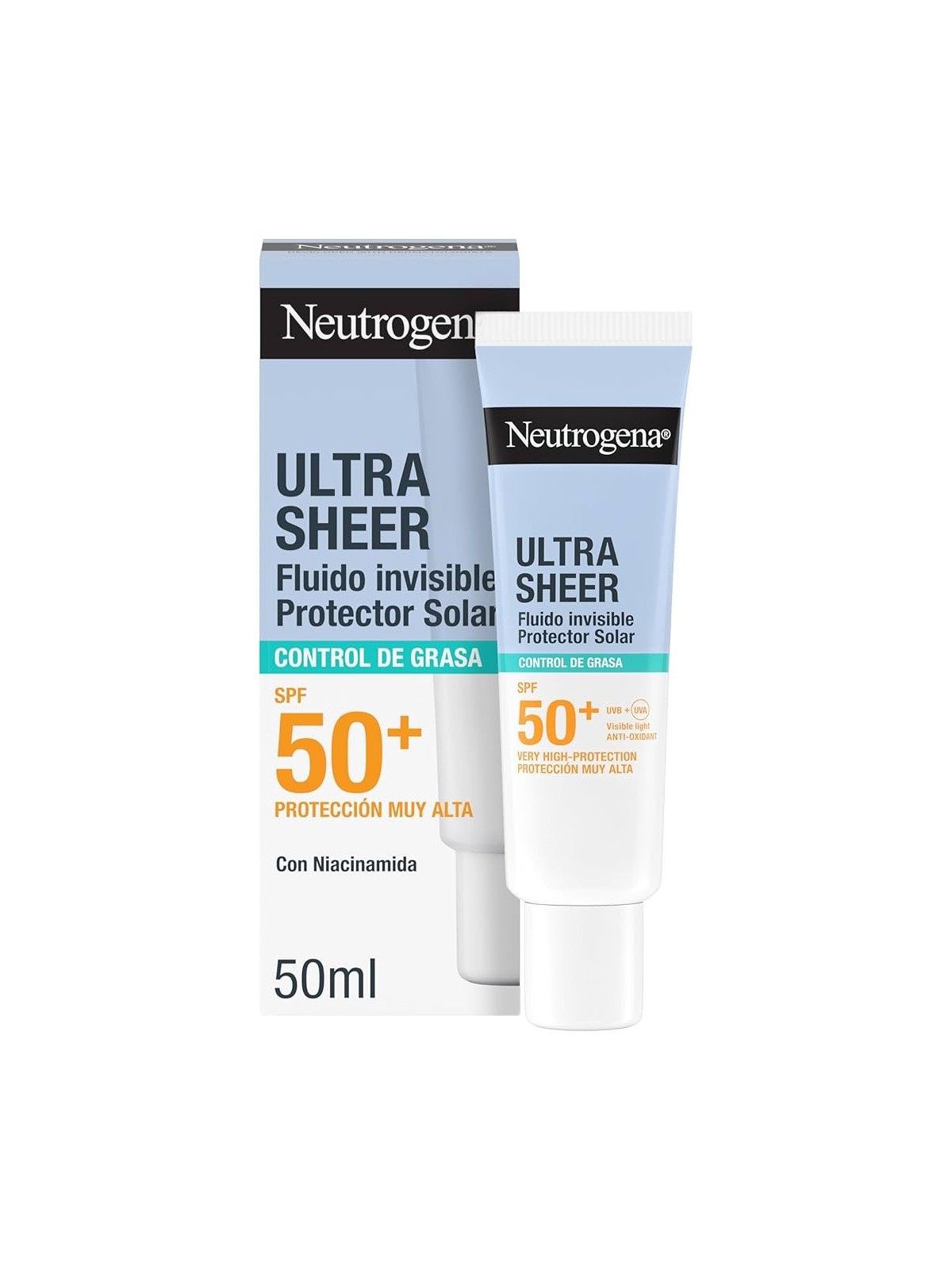 NEUTROGENA ULTRA SHEER FLUIDO INVISIBLE OIL CONTROL SPF50 50 ML