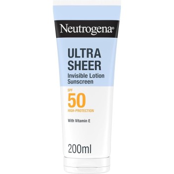 NEUTROGENA ULTRA SHEER LOCION INVISIBLE SPF50 200 ML