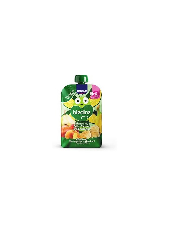 BLEDINA POUCH MANZANA PERA PLATANO Y ALBARICOQUE 100 G