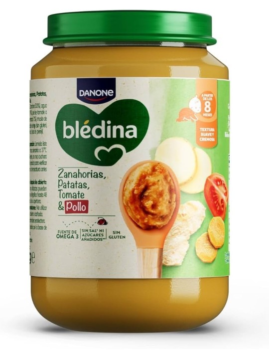 BLEDINA TARRITO TOMATES PATATAS ZANAHORIA Y POLLO 200 G