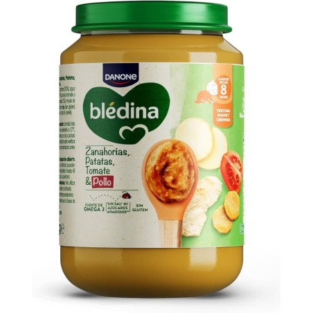 BLEDINA TARRITO TOMATES PATATAS ZANAHORIA Y POLLO 200 G