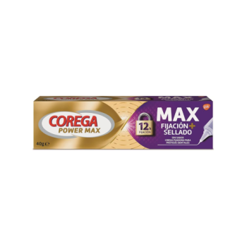 COREGA MAX FIJACION + SELLADO ADHESIVO PROTESIS DENTAL SIN SABOR 40 G