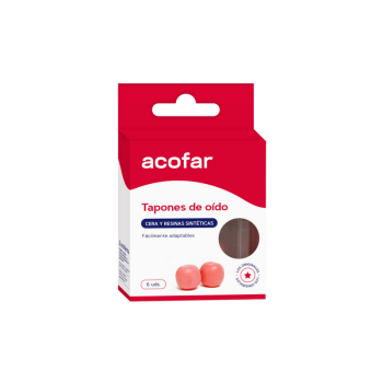 ACOFAR TAPONES OIDOS CERA Y RESINAS SINTETICAS 6 U