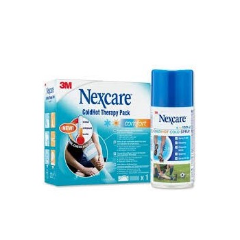 3M NEXCARE COLDHOT COMFORT BOLSA DE GEL 11 CM x 26 CM 1 U + SPRAY REGALO 150 ML