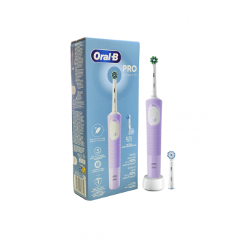 ORAL-B CEPILLO DENTAL ELECTRICO RECARGABLE VITALITY PRO + 2 RECAMBIOS COLOR LILA