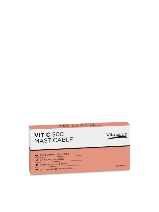 VITASALUD VIT C 500 MASTICABLE 20 COMPRIMIDOS MASTICABLES