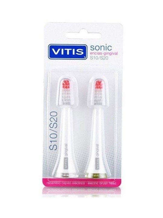 VITIS RECAMBIO CABEZAL CEPILLO ELECTRICO SONIC S10 / S20 GINGIVAL 2 U