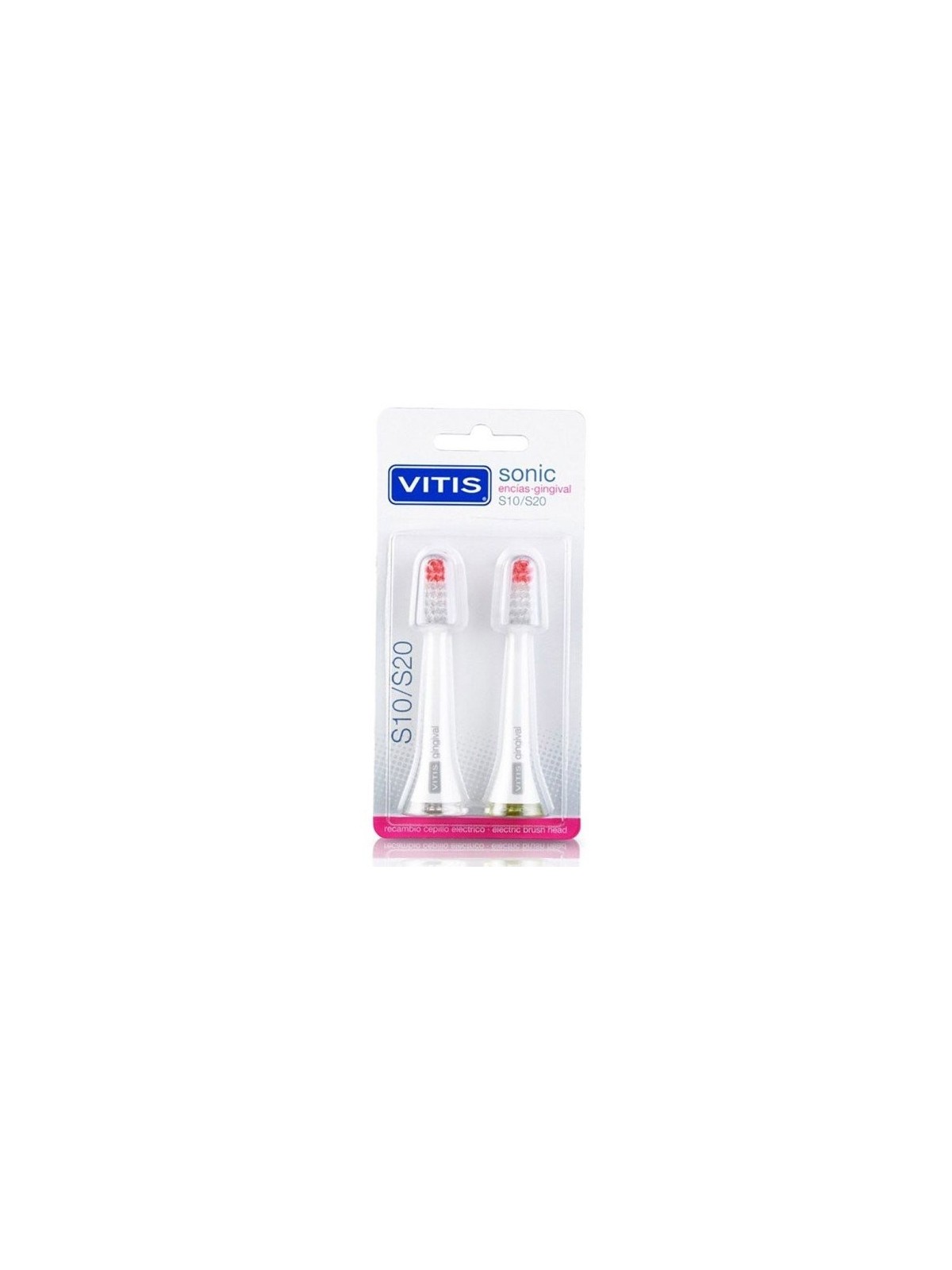VITIS RECAMBIO CABEZAL CEPILLO ELECTRICO SONIC S10 / S20 GINGIVAL 2 U