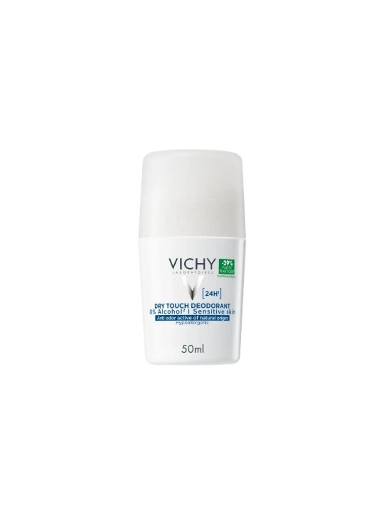 VICHY DESODORANTE 24H TACTO SECO ROLL ON 0% ALCOHOL 50 ML